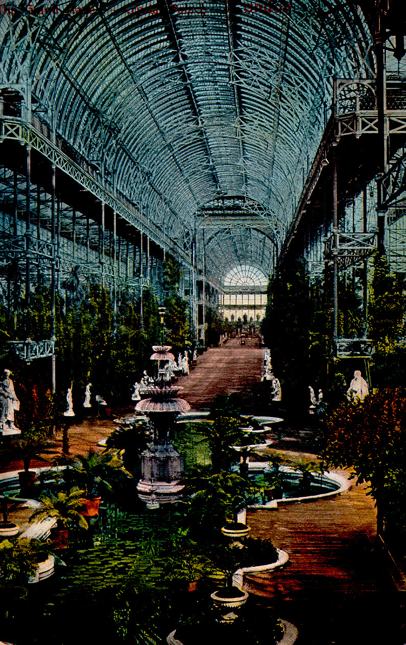 Crystal Palace Interior Postcard